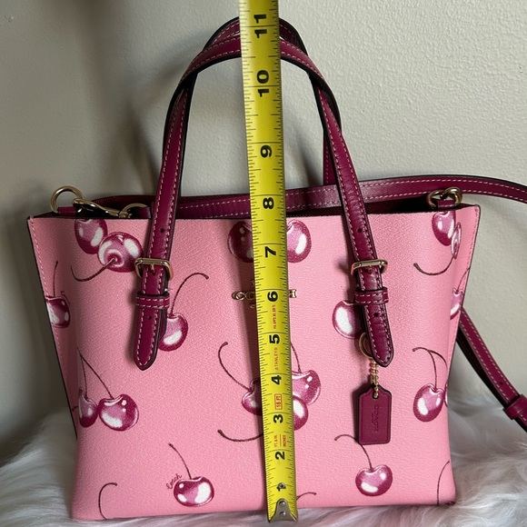 Coach Mollie Tote 25 With Cherry Print - Picture 11 of 11